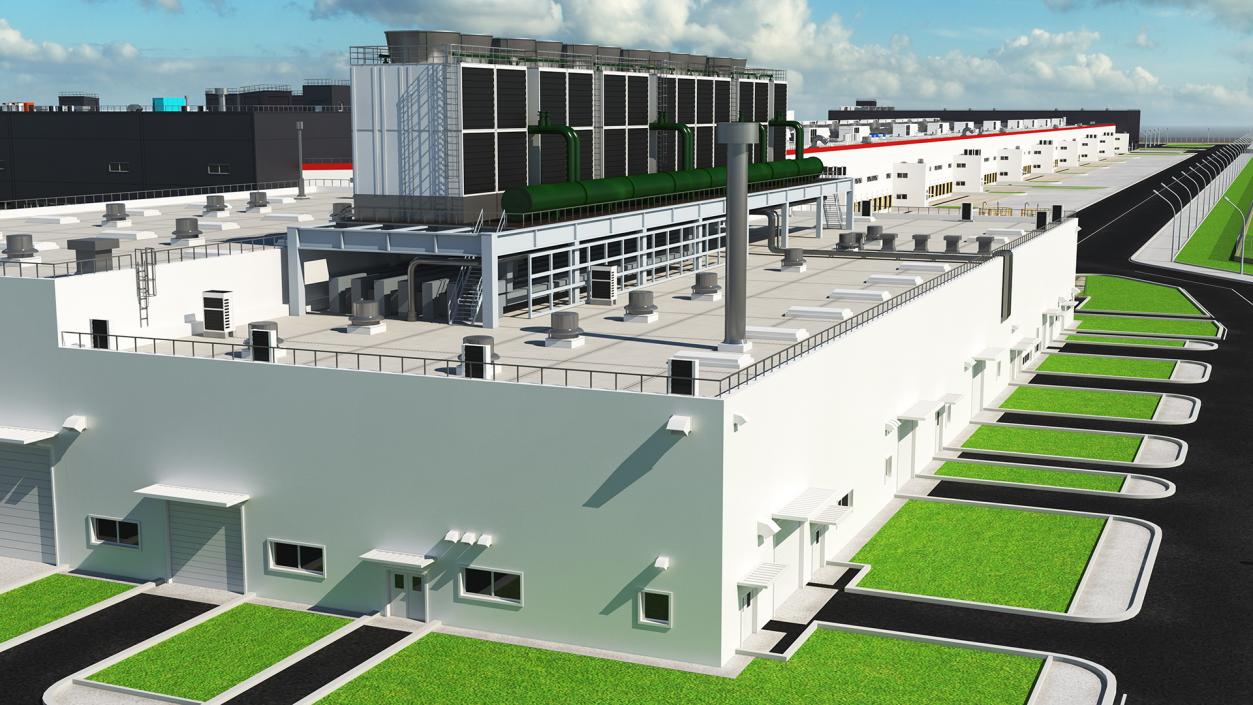 3D model Giant Manufacturing Plant