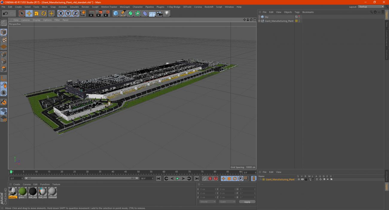 3D model Giant Manufacturing Plant