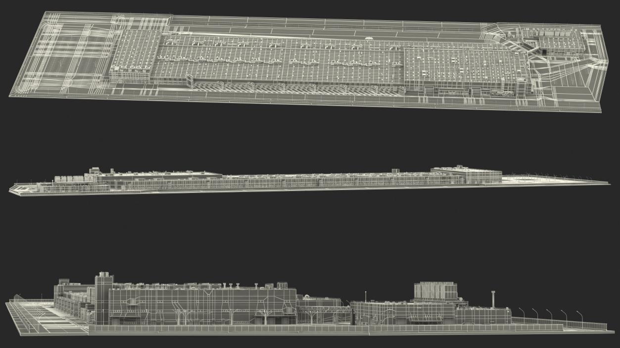 3D model Giant Manufacturing Plant