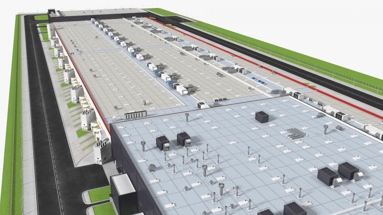 3D model Giant Manufacturing Plant