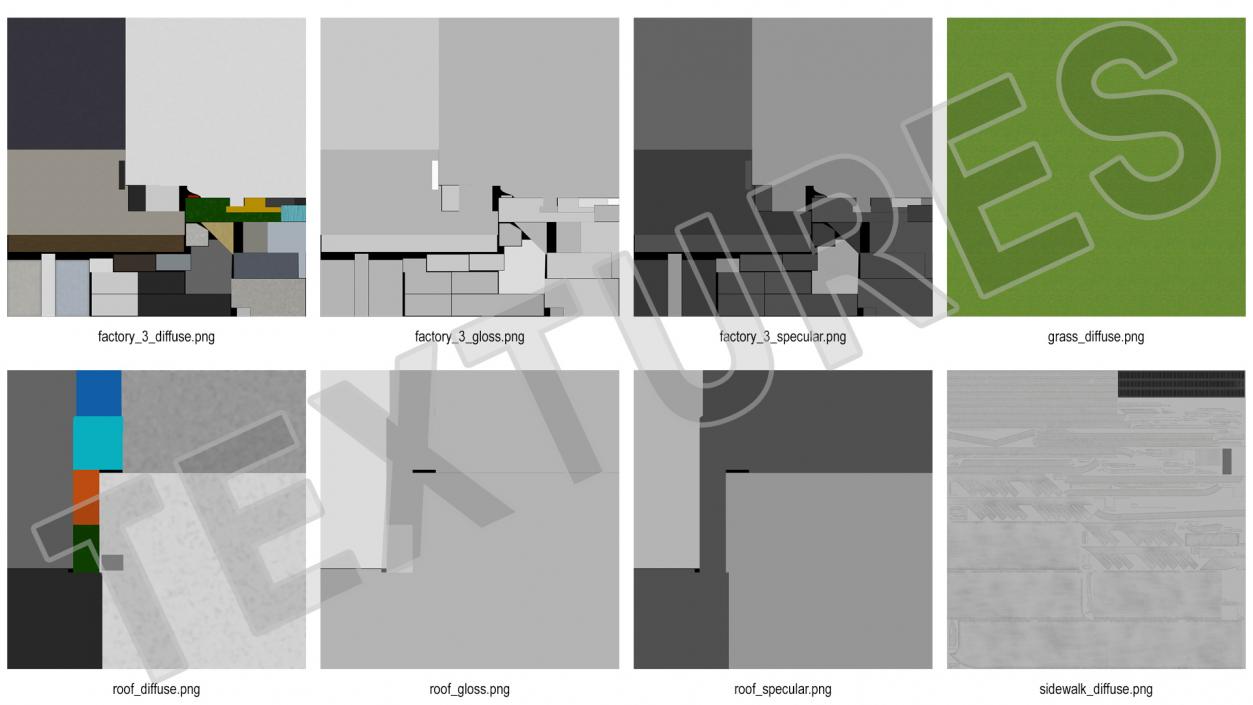 3D model Giant Manufacturing Plant