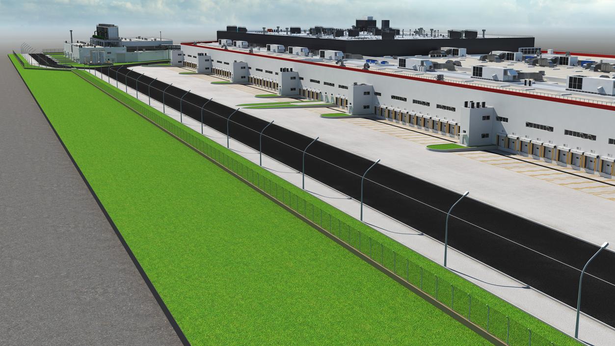 3D model Giant Manufacturing Plant