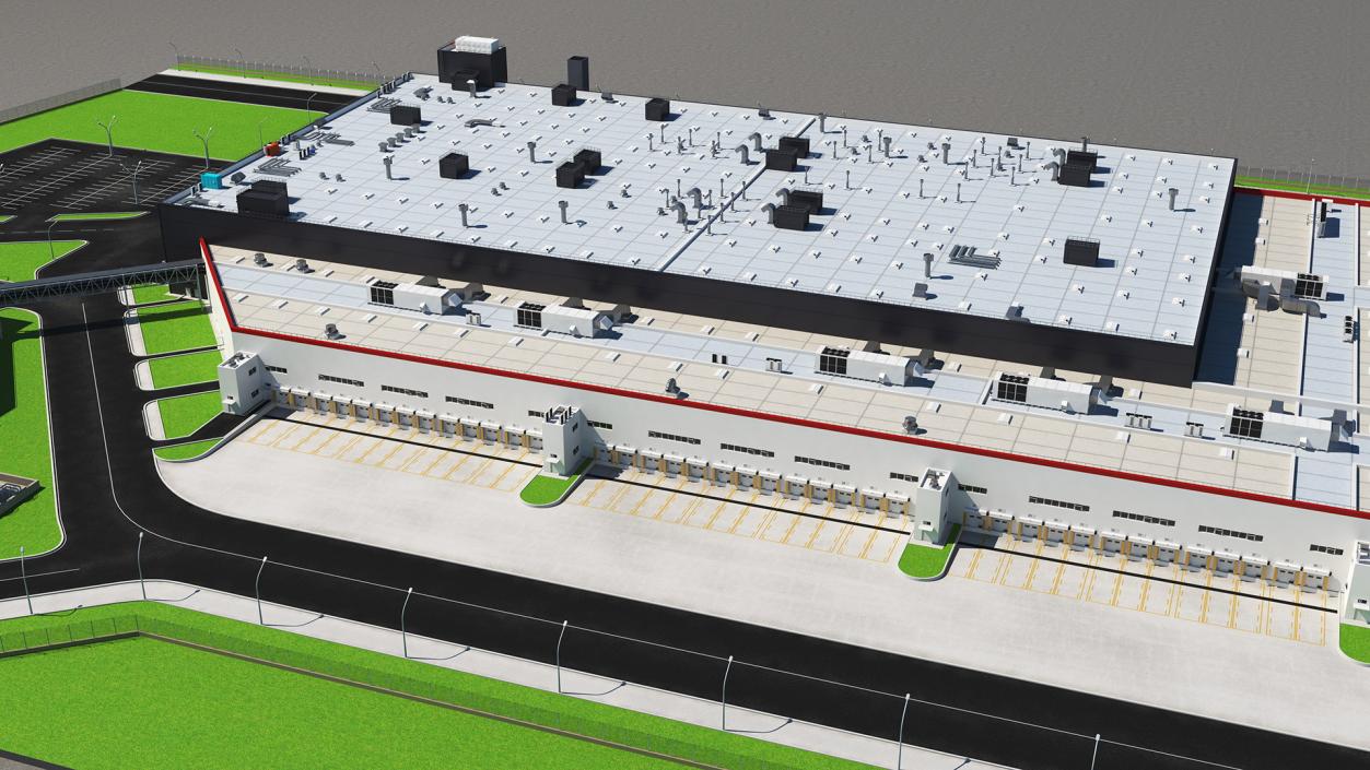 3D model Giant Manufacturing Plant