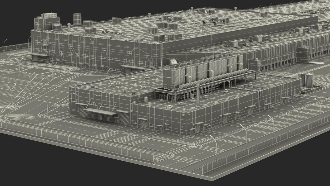 3D model Giant Manufacturing Plant