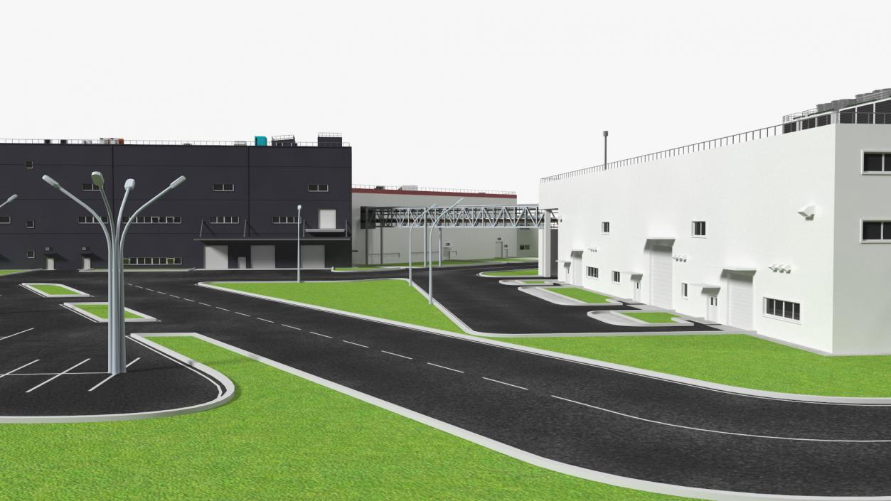 3D model Giant Manufacturing Plant