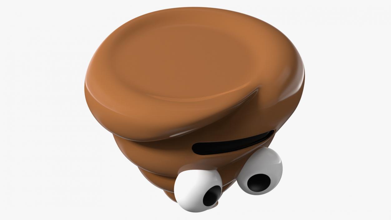 Neutral Face Poop Emoji Smile 3D model