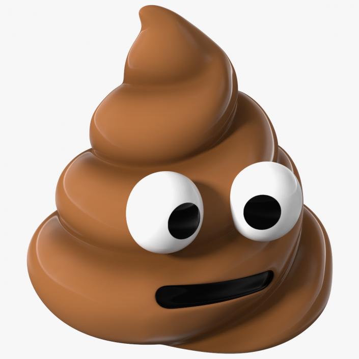 Neutral Face Poop Emoji Smile 3D model