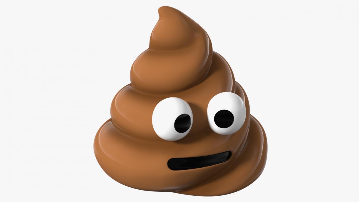 Neutral Face Poop Emoji Smile 3D model