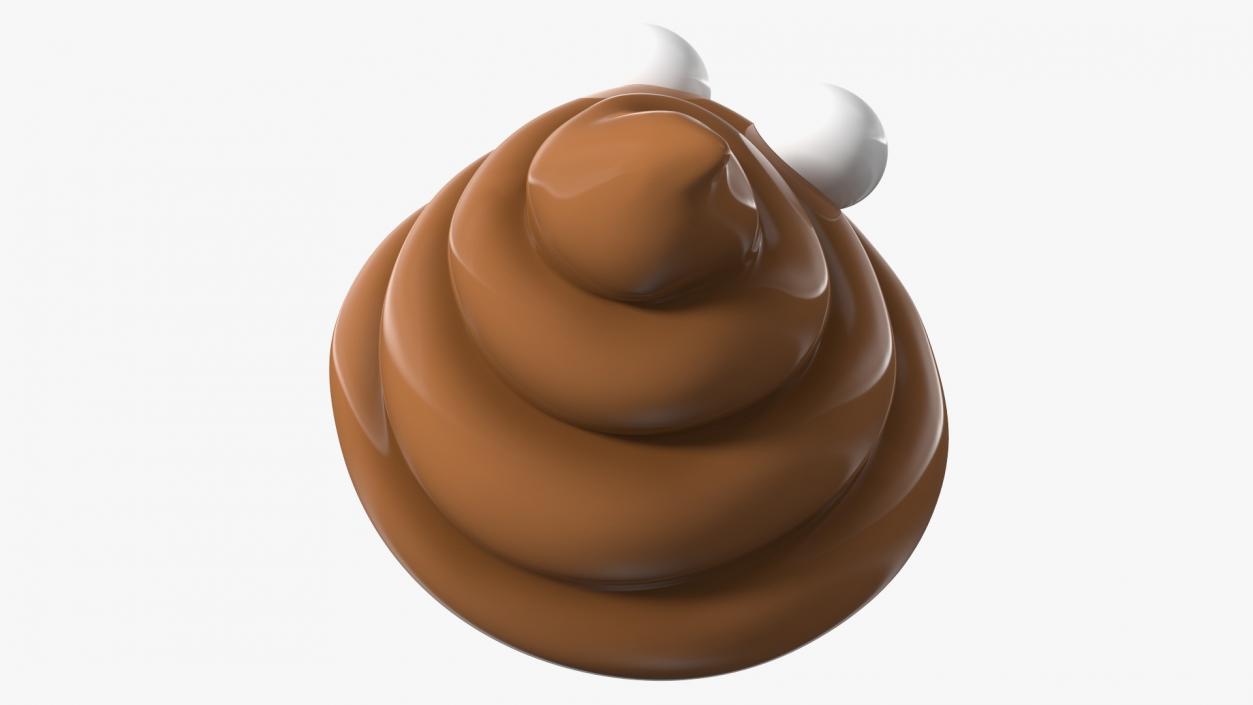 Neutral Face Poop Emoji Smile 3D model