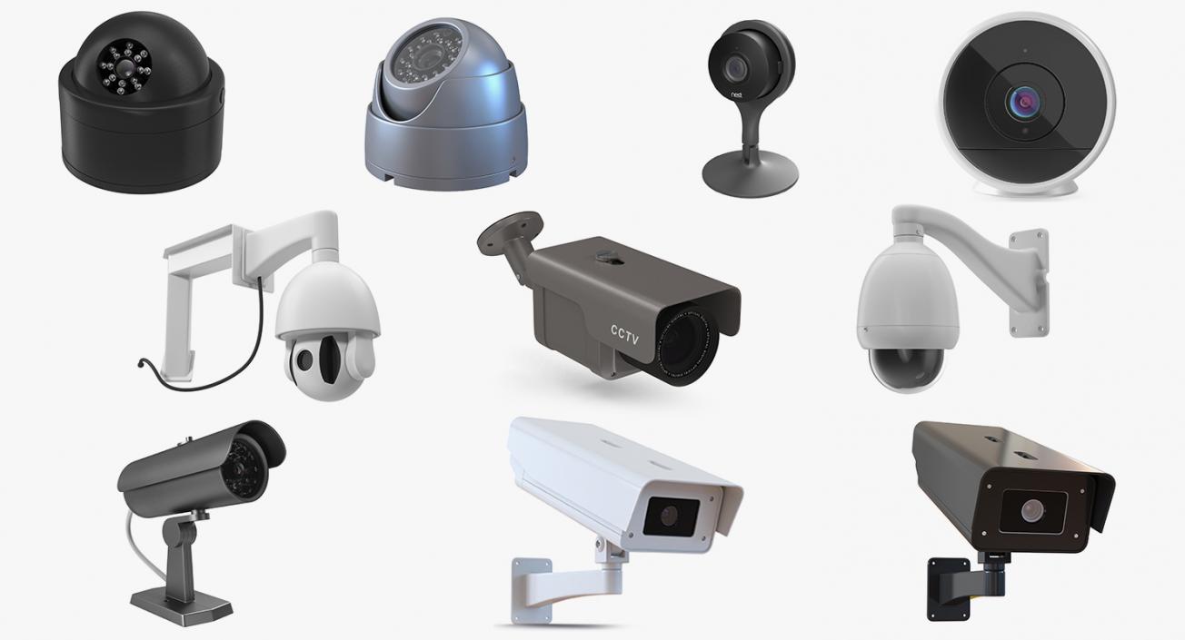 3D model CCTV Cameras Collection 6