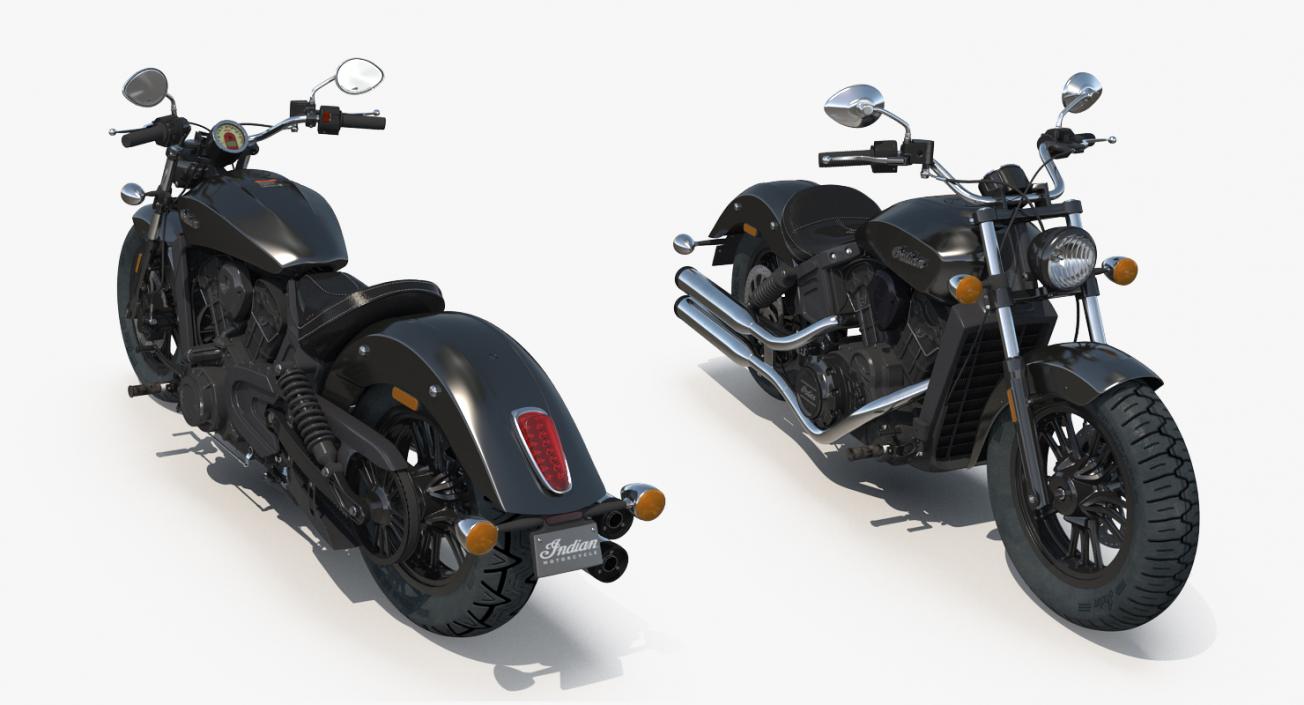 Motorcycle Indian Scout Sixty 2016 3D model