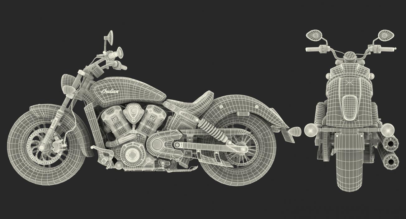 Motorcycle Indian Scout Sixty 2016 3D model