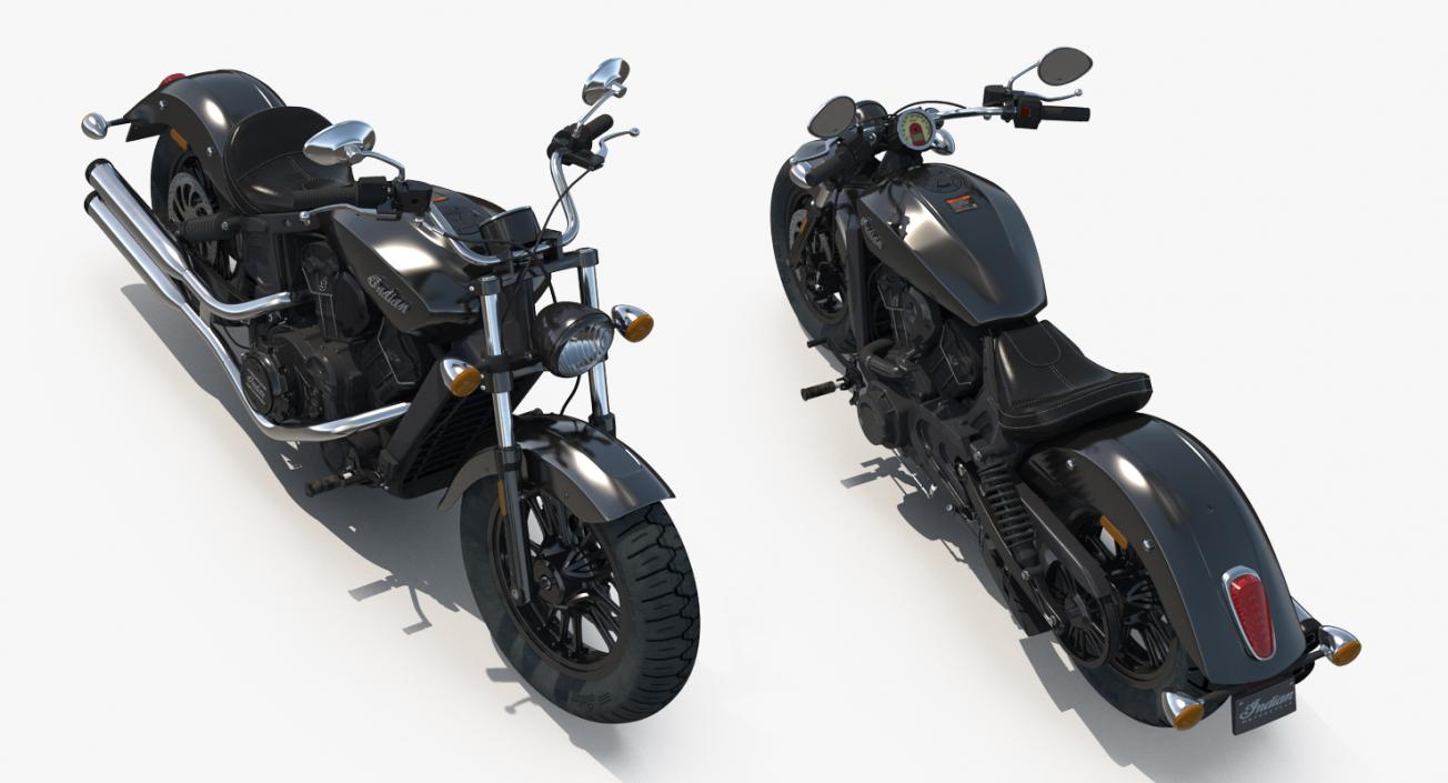 Motorcycle Indian Scout Sixty 2016 3D model