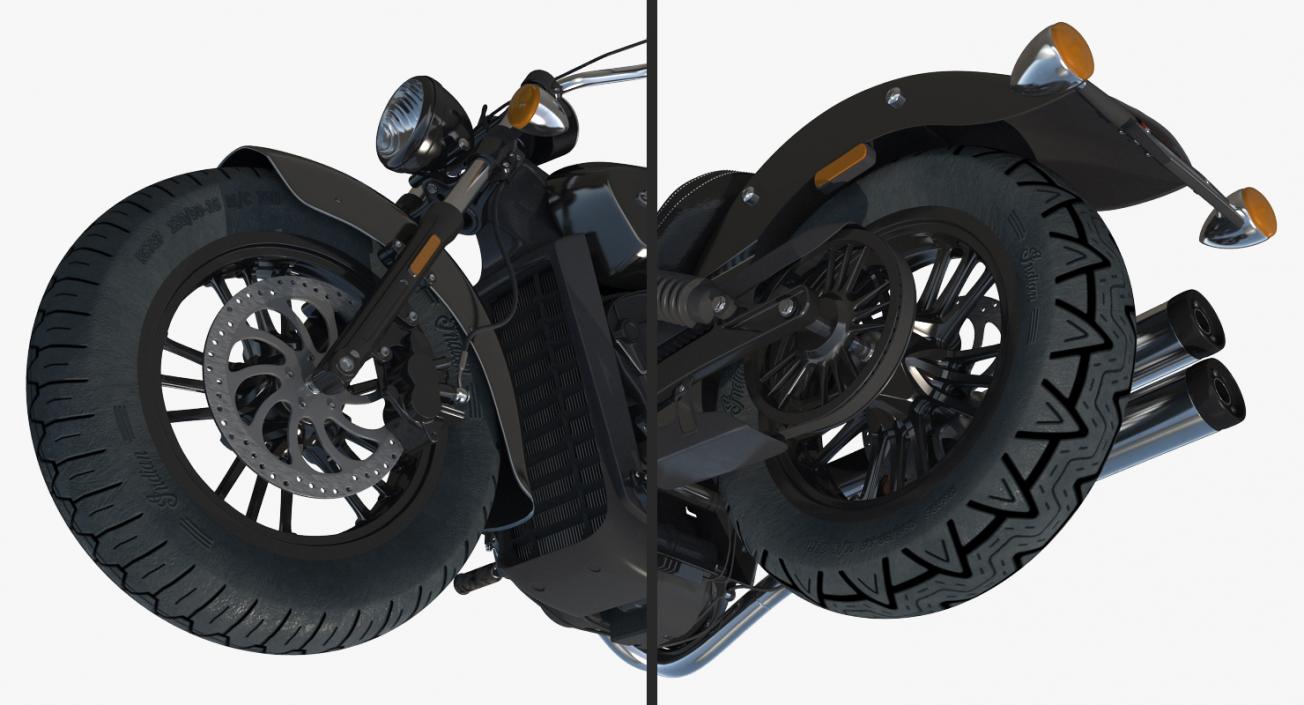 Motorcycle Indian Scout Sixty 2016 3D model