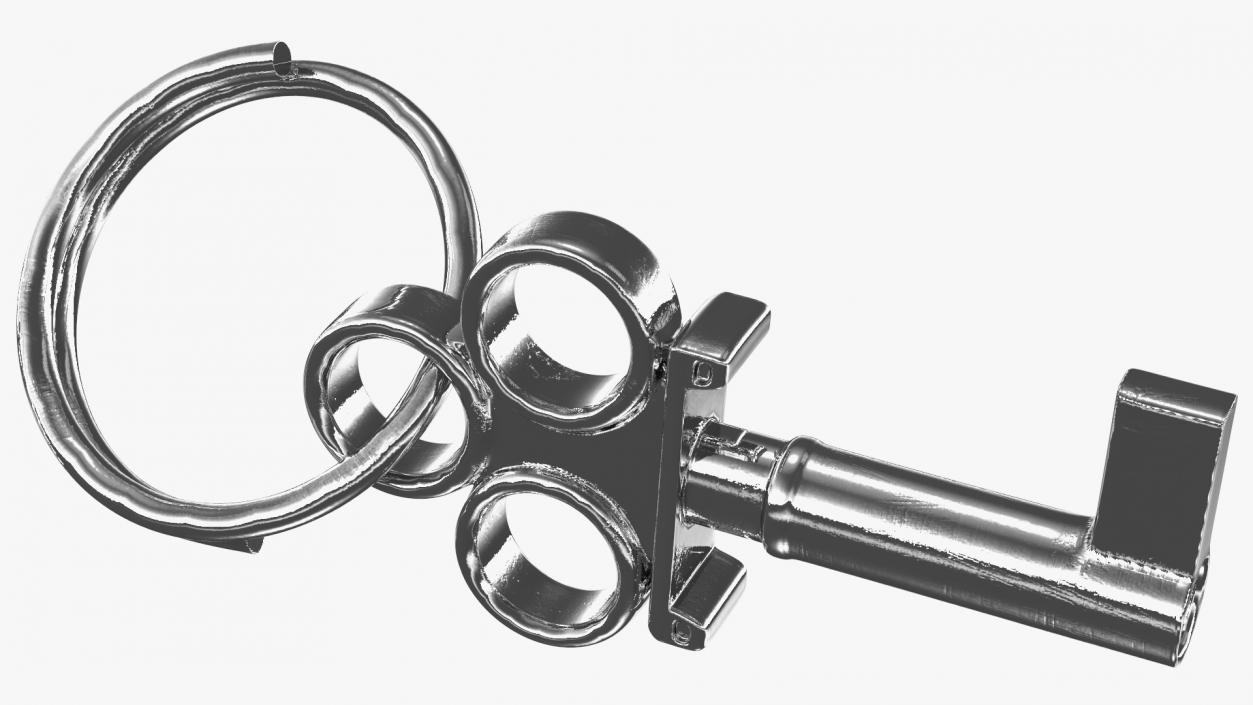 3D Handcuffs Key model