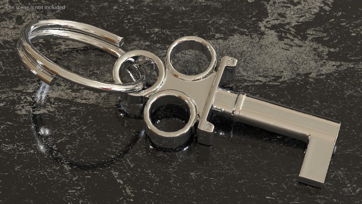 3D Handcuffs Key model