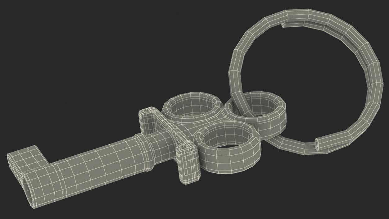 3D Handcuffs Key model