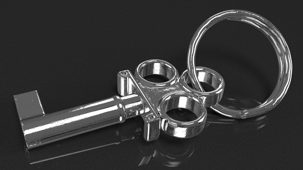 3D Handcuffs Key model