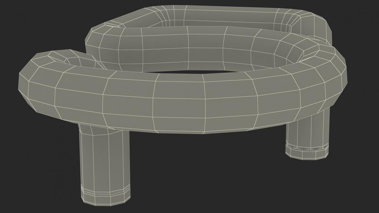 Neon Tube Light Number 5 3D model