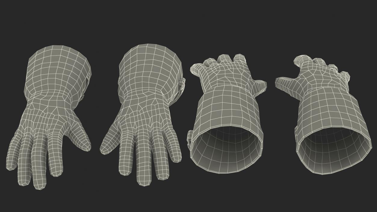 Firefighting Gloves 3D model