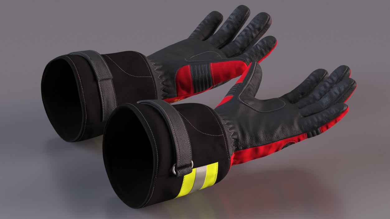 Firefighting Gloves 3D model