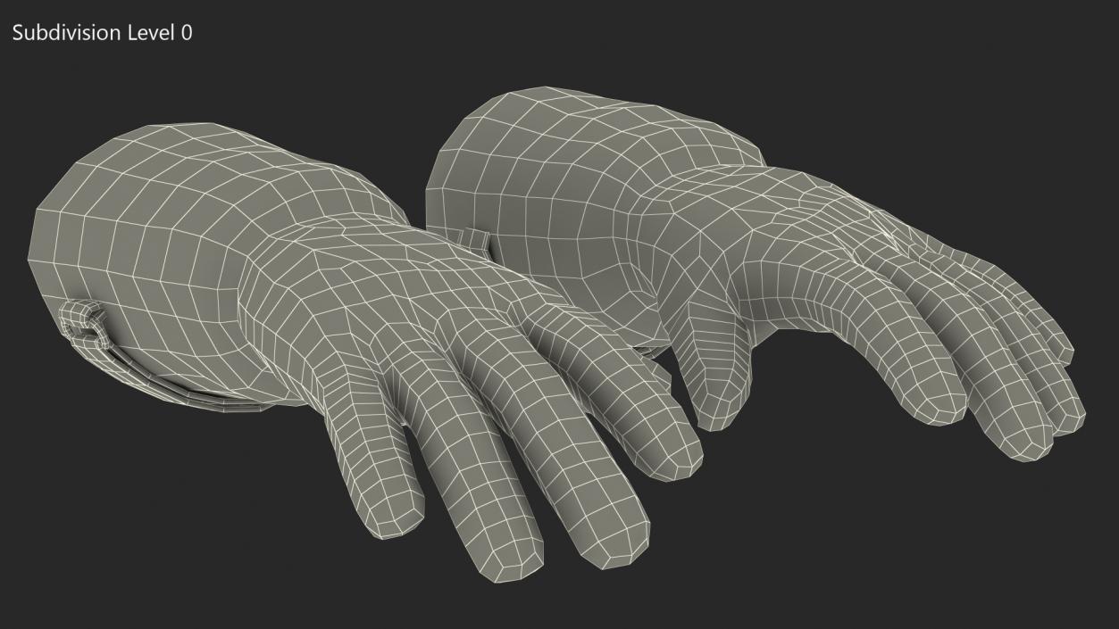 Firefighting Gloves 3D model