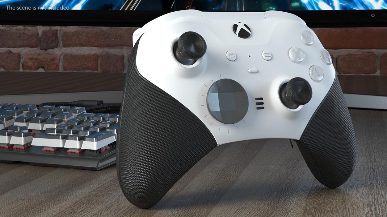 3D model Wireless Controller Xbox Elite Series 2 White