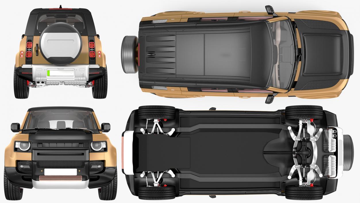 Comfortable SUV Rigged 3D