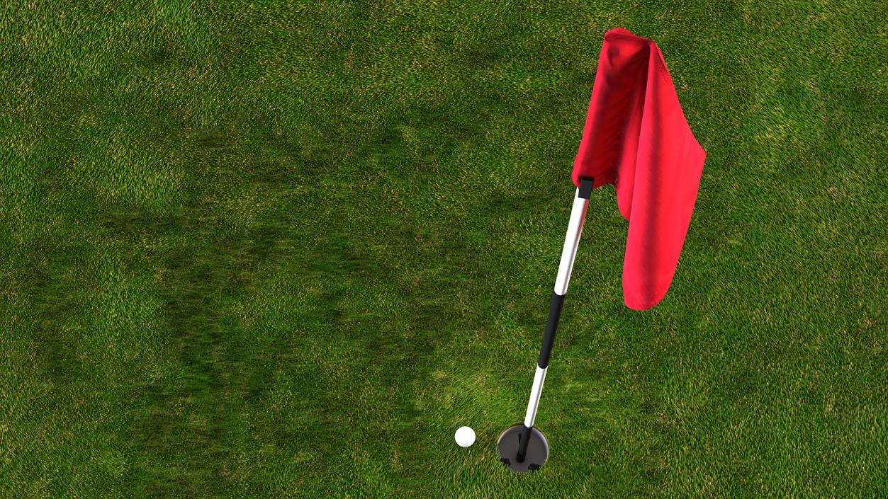 Golf Hole Place Fur 3D model