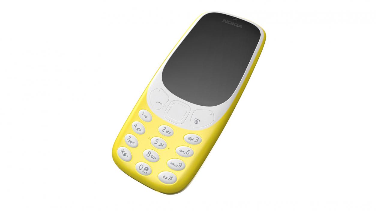 3D Nokia 3310 New Yellow