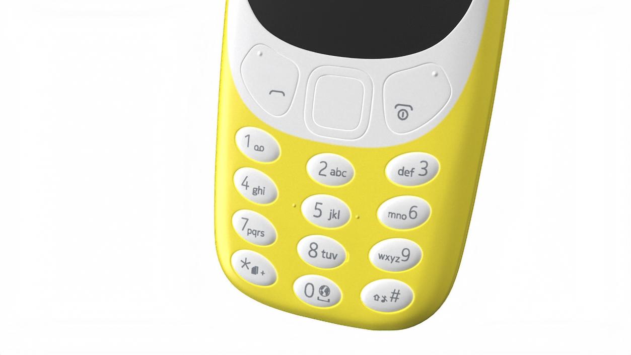 3D Nokia 3310 New Yellow