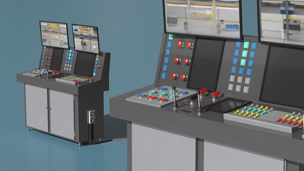 3D Main Control Panel model