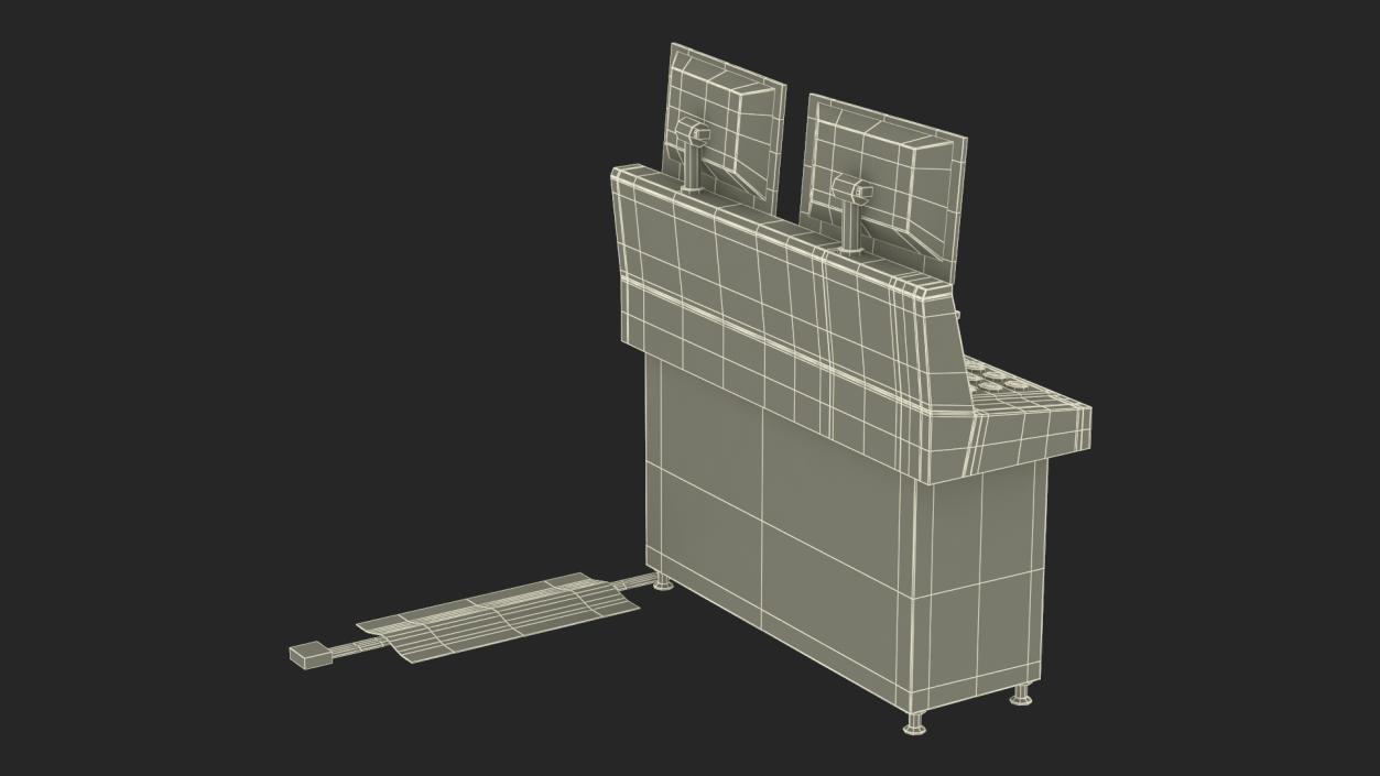 3D Main Control Panel model