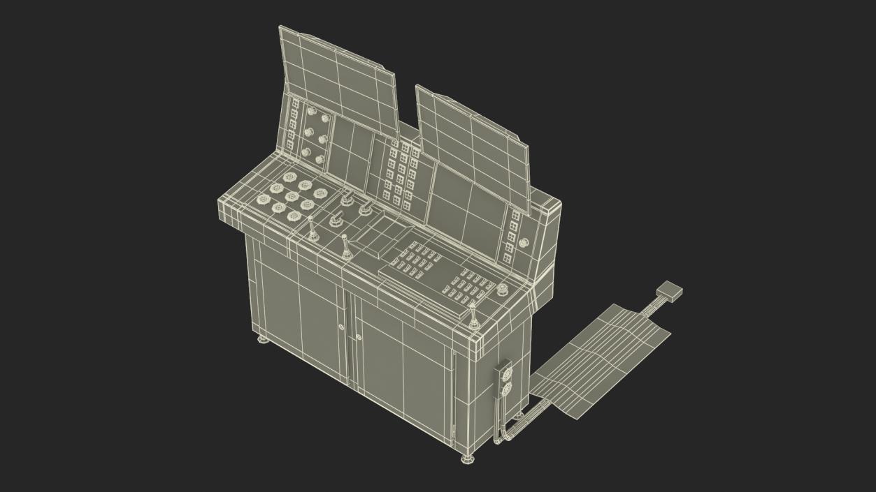 3D Main Control Panel model