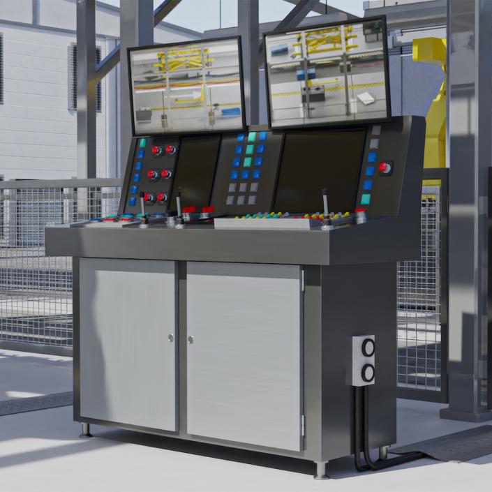 3D Main Control Panel model