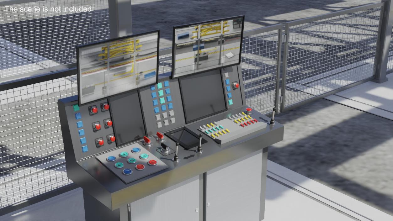 3D Main Control Panel model