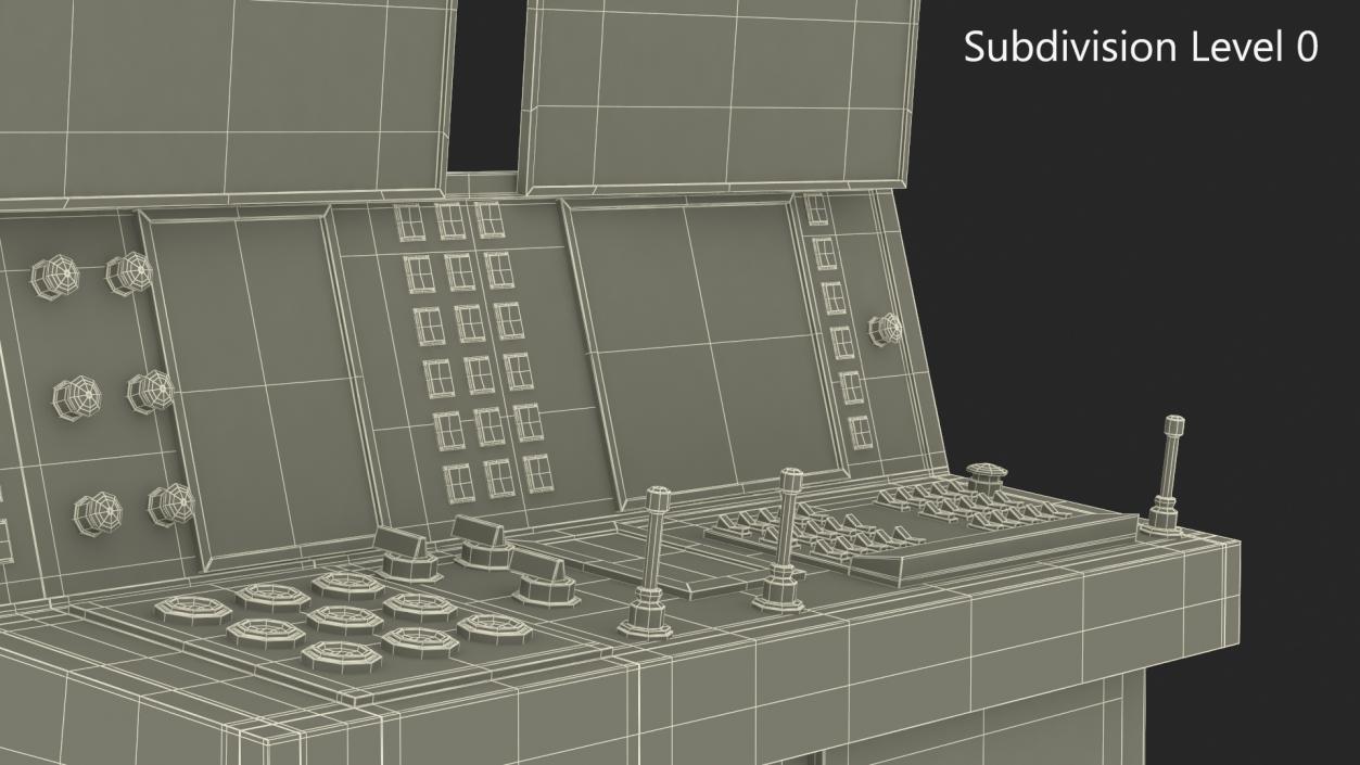 3D Main Control Panel model