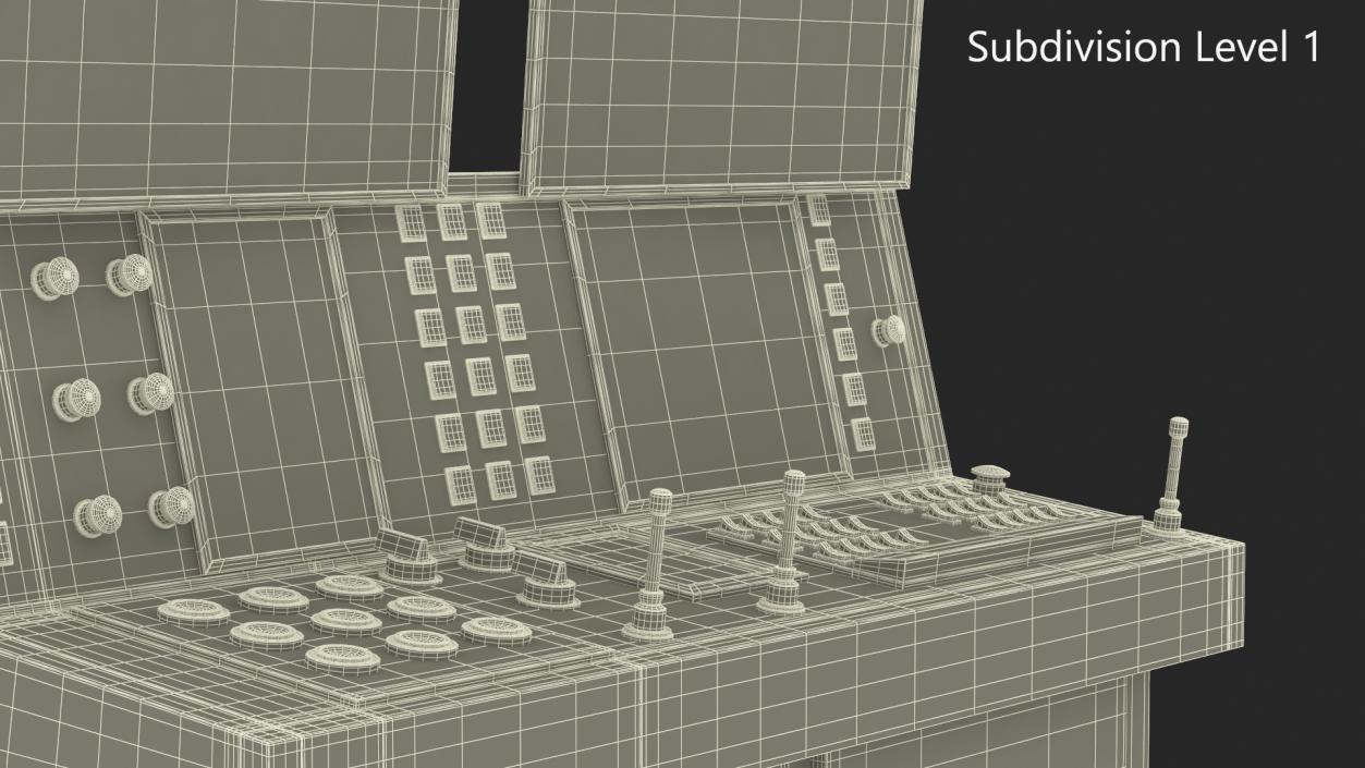 3D Main Control Panel model