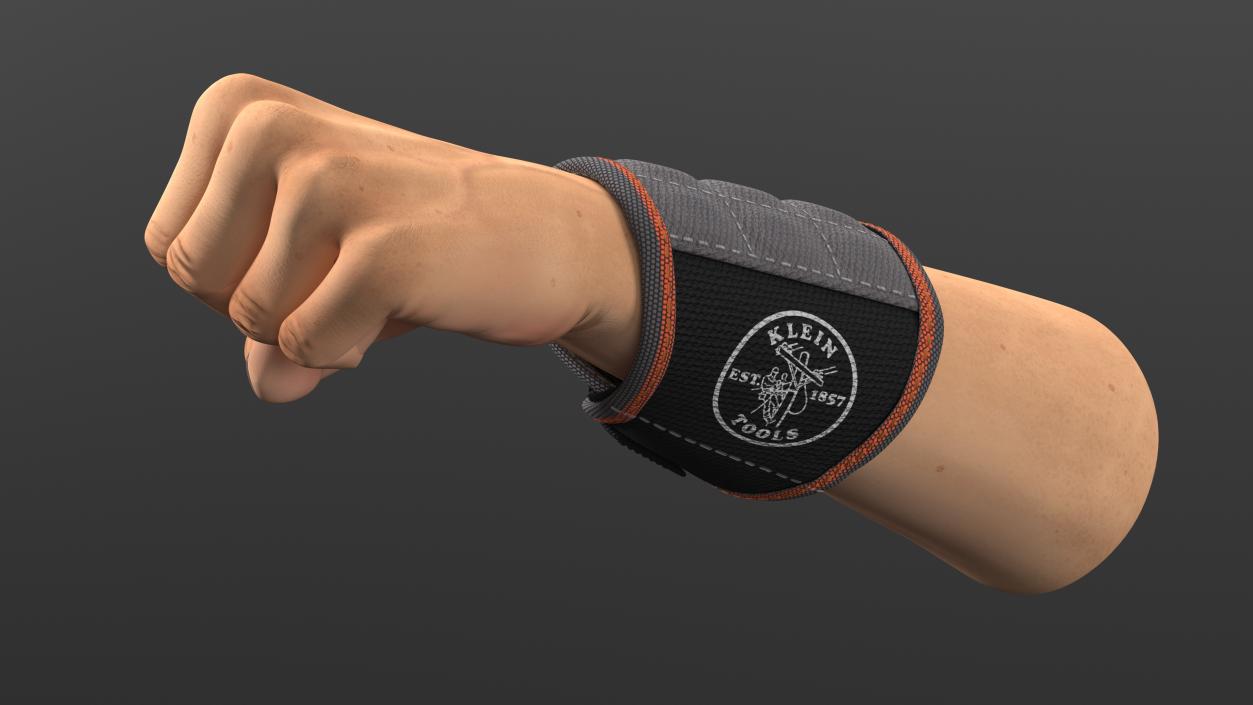 3D Magnetic Wristband on Human Arm