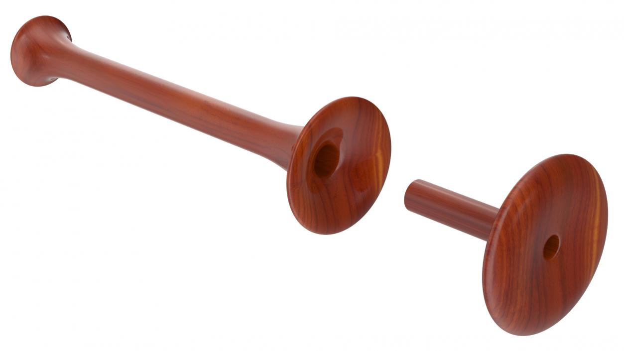 3D Antique Two Piece Monaural Stethoscope model