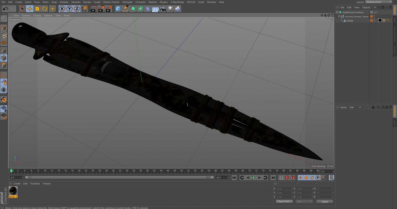 Ancient Roman Spear 3D model