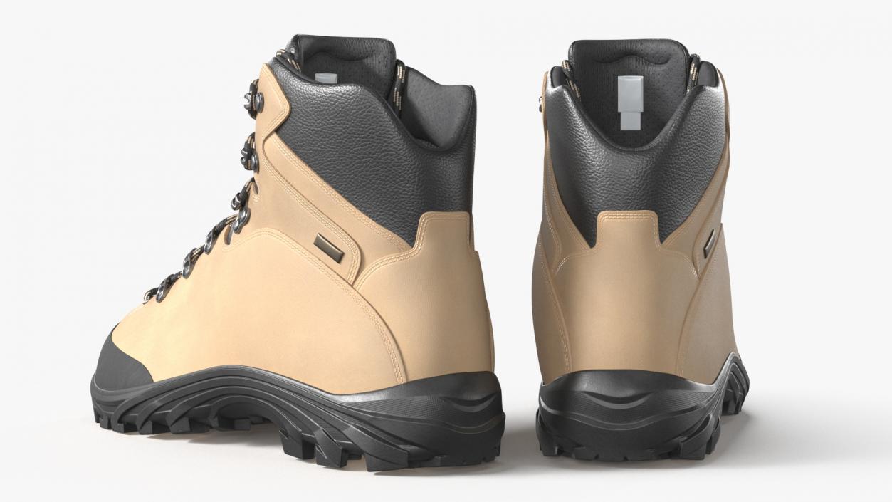 Boots for Hiking Beige 3D