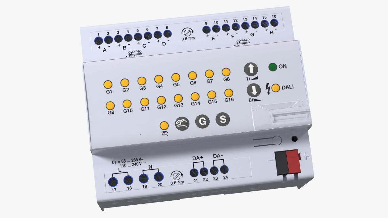 3D DALI Light Controller 8-Fold model