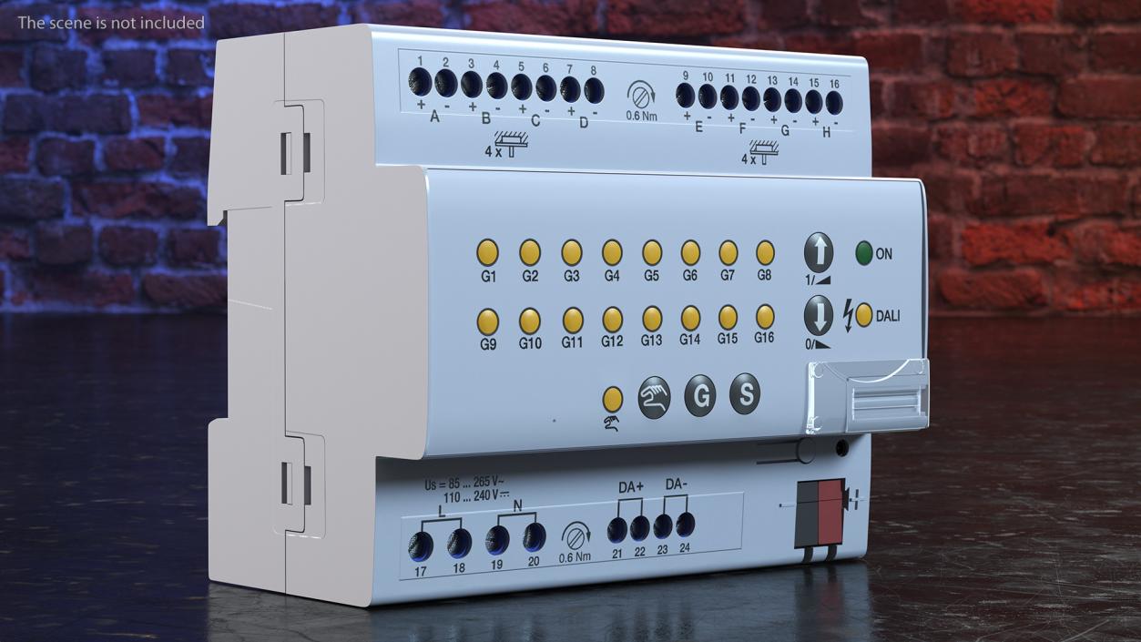 3D DALI Light Controller 8-Fold model