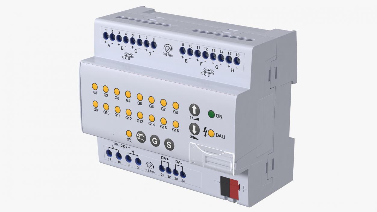 3D DALI Light Controller 8-Fold model