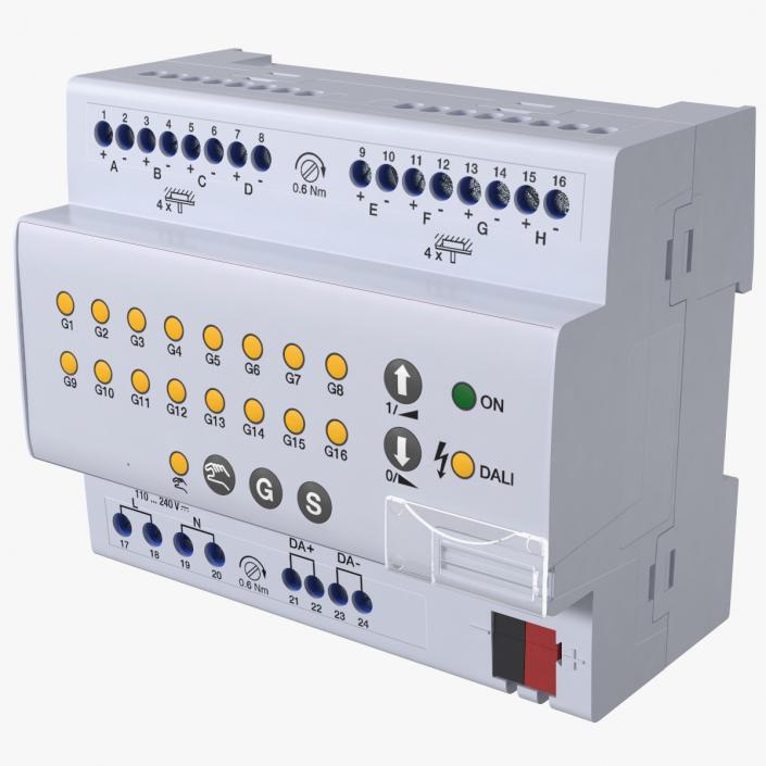 3D DALI Light Controller 8-Fold model