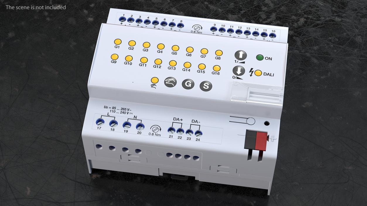 3D DALI Light Controller 8-Fold model