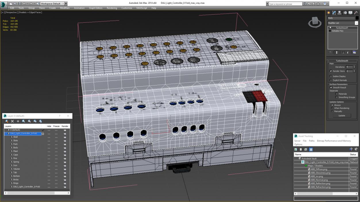 3D DALI Light Controller 8-Fold model