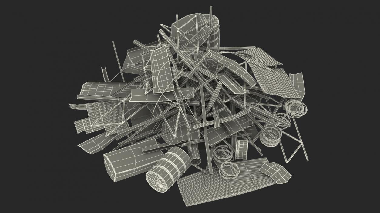 3D model Heap of Metal Debris