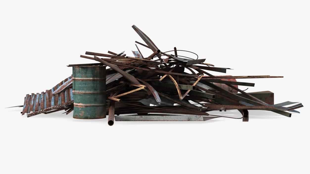 3D model Heap of Metal Debris